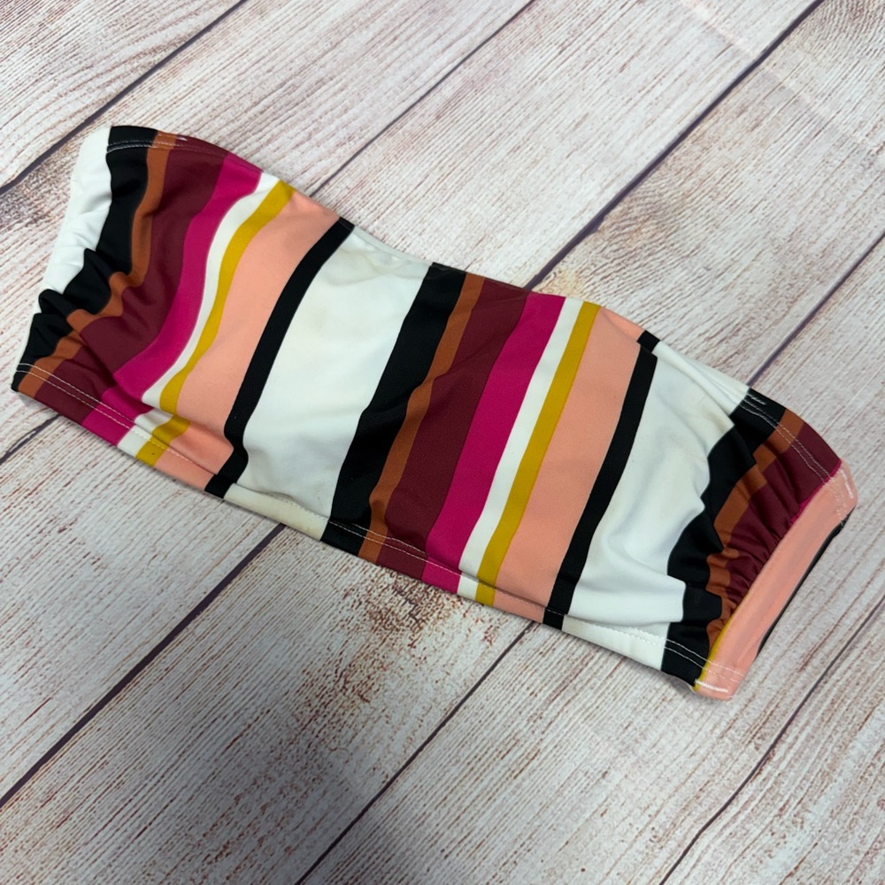 Target Multicolor Striped Bikini Top